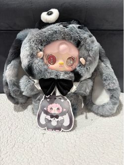 Yooki 600% Tiny Starlight Series Plush Pink and Ink Bunny liquid eyes