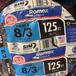 Romex 8/3 125ft
