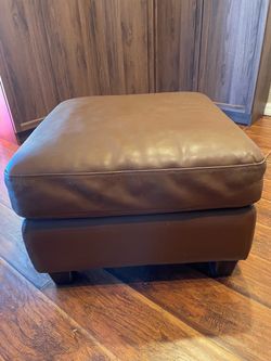Genuine Leather Footstool