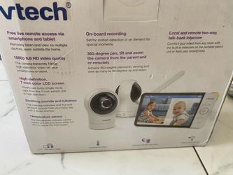 VTech RM7764-2HD Wi-Fi Baby Monitor 2 Cameras 7" Touch 1080p Pan/Tilt