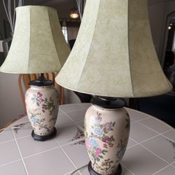 Pair Of Vintage Chinese Jar Lamps