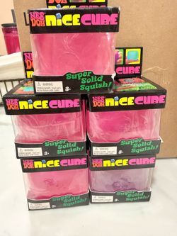 Squishy pink cubes new $11 each new