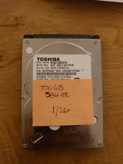 750GB 2.5" Toshiba Laptop PS4 Computer Hard Drives HDD 
