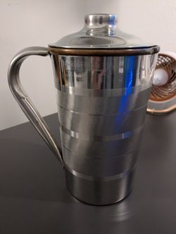 Copper Lined Metal Pitcher