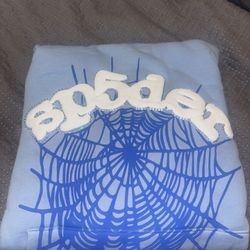 Sp5der Hoodie Sky Blue