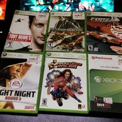 Xbox 360 Video Games Bundle 6 lot Bundle READ Scratched. Some No Booklet.