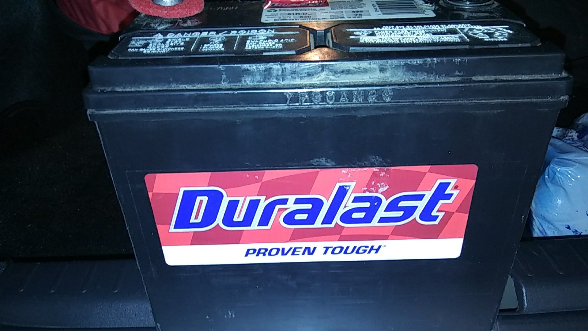 New Duralast car battery 51R-DL