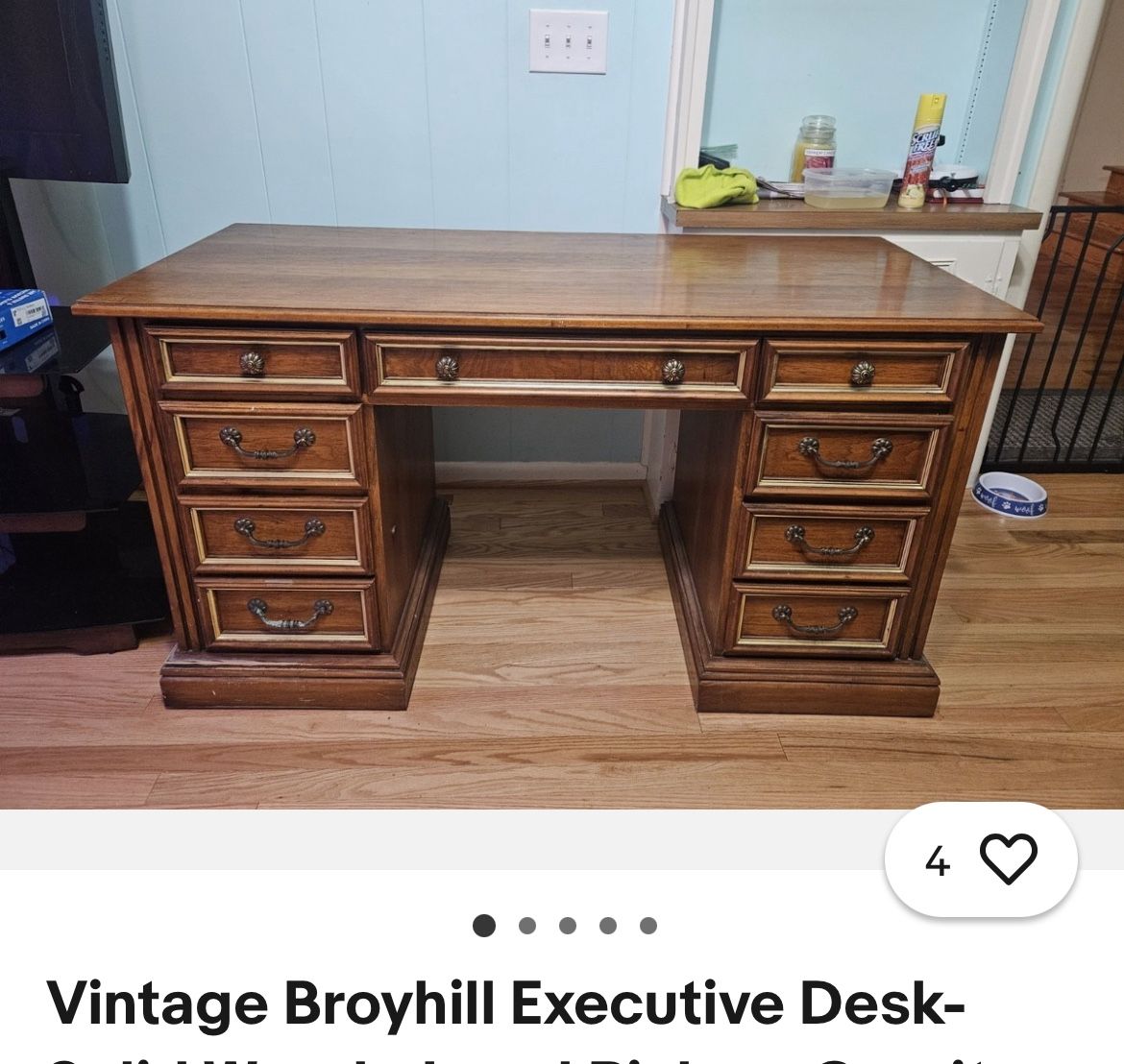 Vintage broyhill Executive Desk