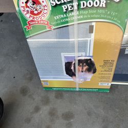 White Screen-Guard Pet Door - Extra Large