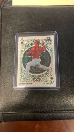 2022 Panini Mosaic #A-2 Ohtani Green Prizm Insert