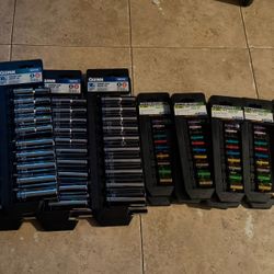 1/2 Drive Socket Set And 1/4 Drive Socket Set