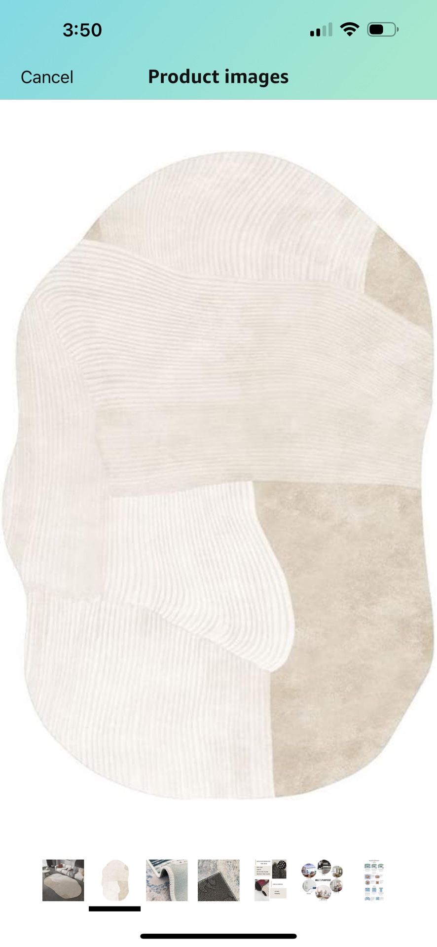 Irregular Shaped Rug 9X12 - Mamatong Can Be Found On Amazon For $279