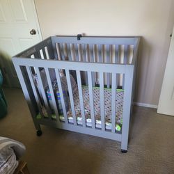 Folding Crib, Changing Table With Pad, High Chair, And Training Potty