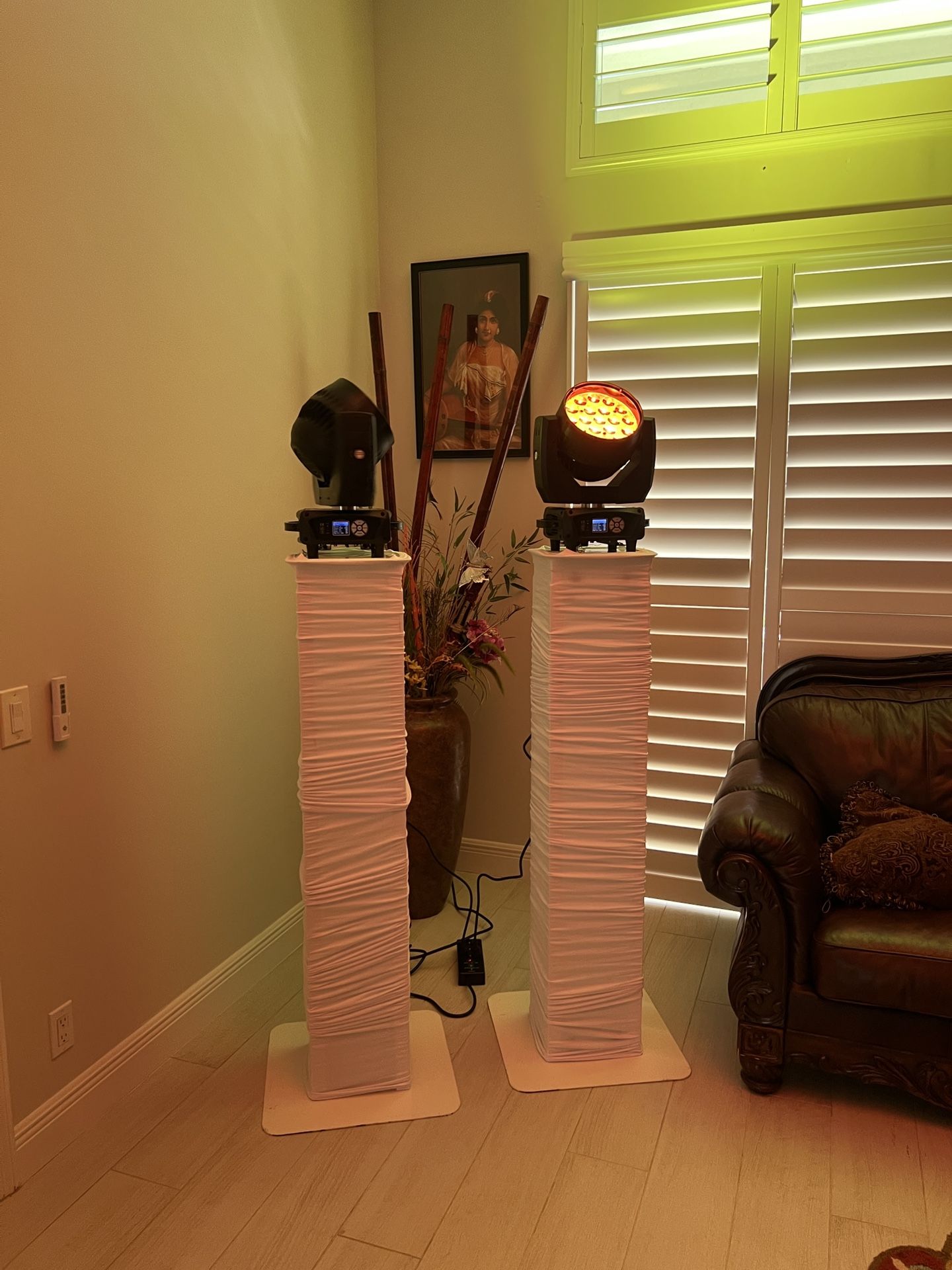 Both Lighting RGBW Moving Heads (2) and  Rockville Truss (2)