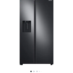 Samsung - 27.4 cu. ft. Side-by-Side Refrigerator with Large Capacity - Black Stainless Steel