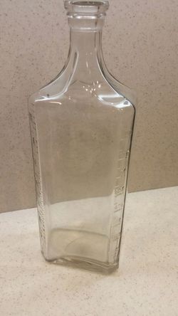 Very Old Glass Cork Bottle