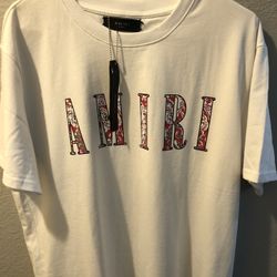 Amiri White/Red Bandana Print 