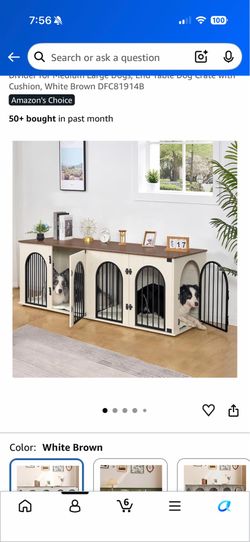 double furniture dog crate