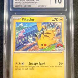 Pikachu 190 Scarlet & Violet Promo Card World Championship 2024