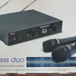 New Gem Sound GMW-2 Dual-Channel Wireless Mic System
