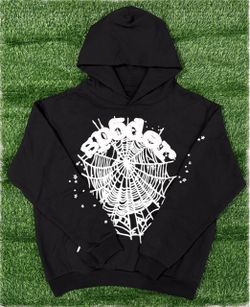 Black n White Sp5der hoodie