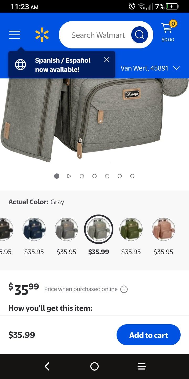 Diaper/ Book Bag