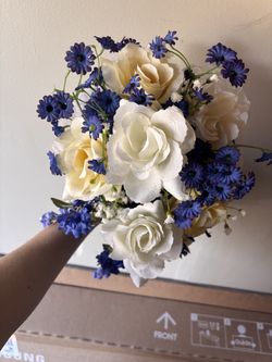 Handmade artificial flower bridal bouquet