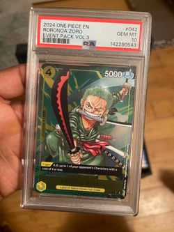 2024 Roronoa Zoro One Piece Event Pack Vol.3 PSA 10