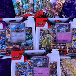 Sealed Pokémon Lot (Paldea evolved and Obsidian Flames)