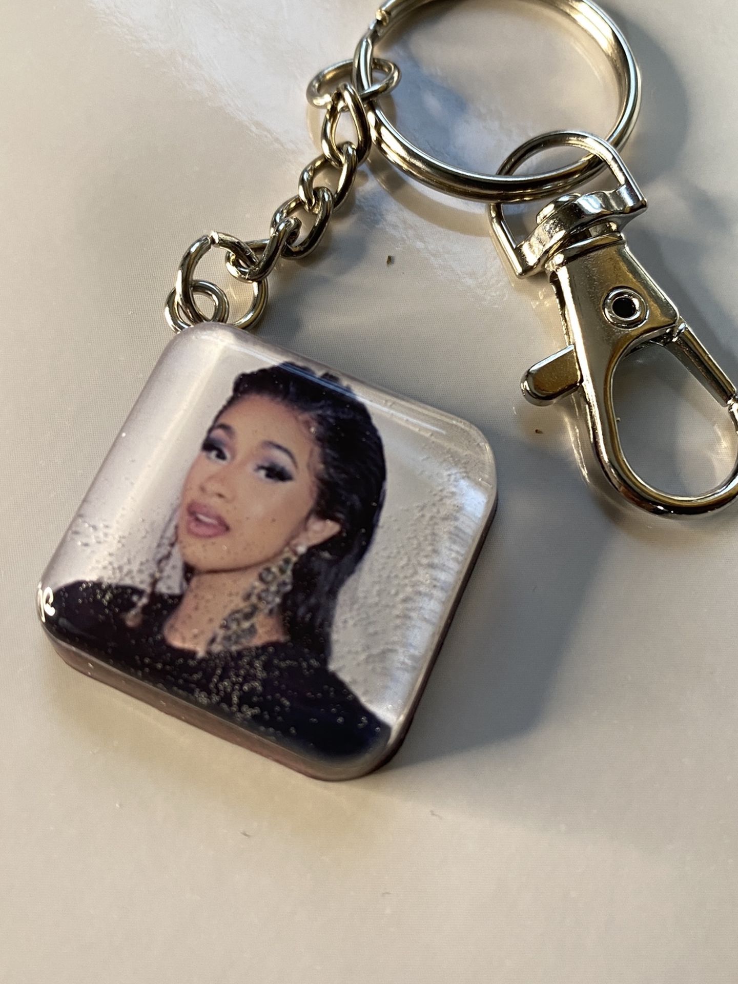 Cardi B Keychain