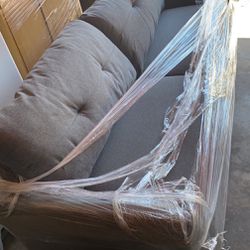 Dark Grey Zinus Ricardo Sofa Couch (Like New)