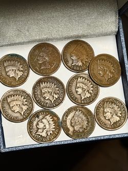 Awesome 🤩!! 🔥 10 Indian Head Pennies 1899–1906 – Antique U.S. Coin Lot – 120+ Years Old !!