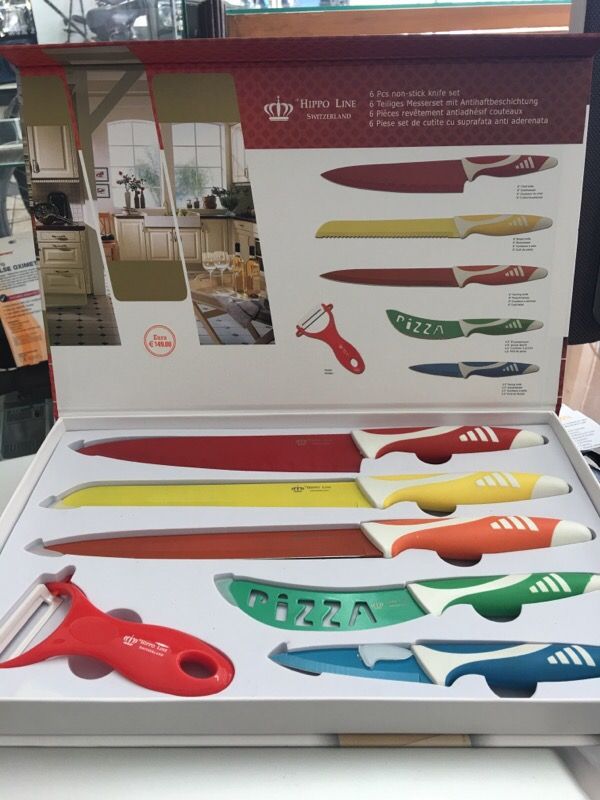 Swiss made HIPPO LINE 6pcs knife set