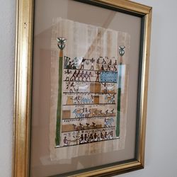 Genuine Egyptian Papyrus Art Frame