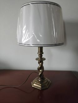 Vintage Stiffel Tall Brass Candlestick Barley Twist Table Lamp