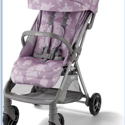 Graco Ready2Jet Compact Stroller – Overhead Friendly Compact Travel Stroller with Automatic Fold, Lilac Mod. 