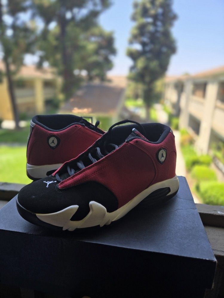 Air Jordan 14 Retro Gym Red Style Black Off white Men's Size