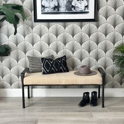 Pottery Barn Upholstered Metal Bench | Crate and Barrel | CB2 | West Elm | Vintage | Anthropologie