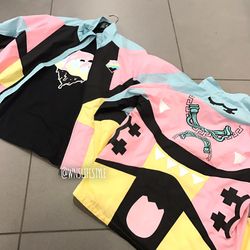 Pink Dolphin windbreaker + tshirt