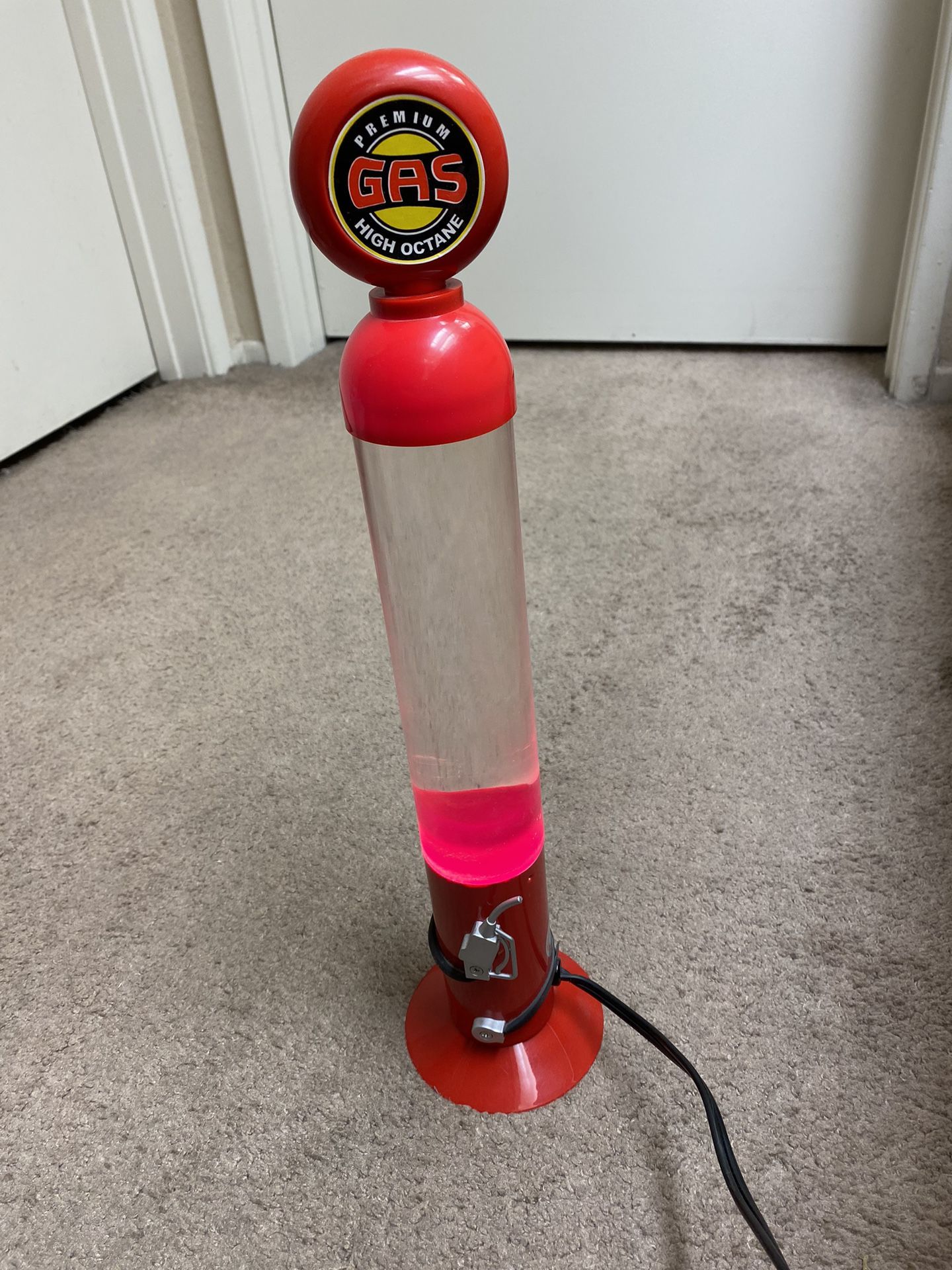 Gas Pump Lava Lamp Boy’s Man Cave