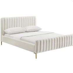 Queen  Bed With Mattress 