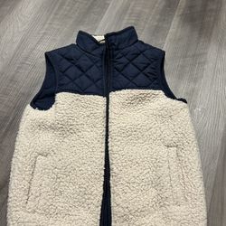 Navy blue and tan toddler class club vest size 4/