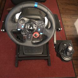 Logitech g29 with shifter and stand