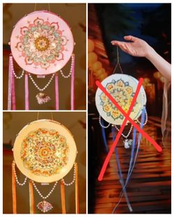 2pc Chinese Lantern - Drum Style -DIY Kit -Hanfu Cosplay New Year Mid Autumn Moon Festival