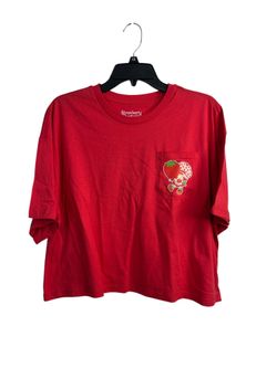 Women’s Red Strawberry Shortcake T-shirt Size L