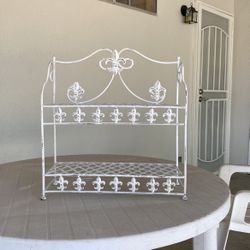 White Metal Shelf