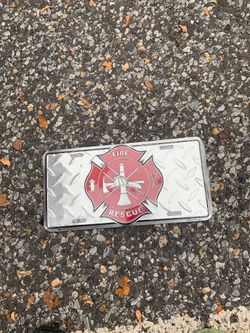 Fire Rescue license plate