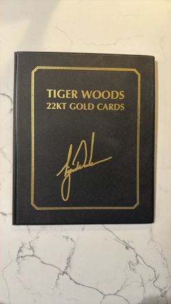 Tiger Woods 22kt Gold Cards