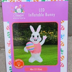 48 In LED INFLATABLE LIGHT UP BUNNY