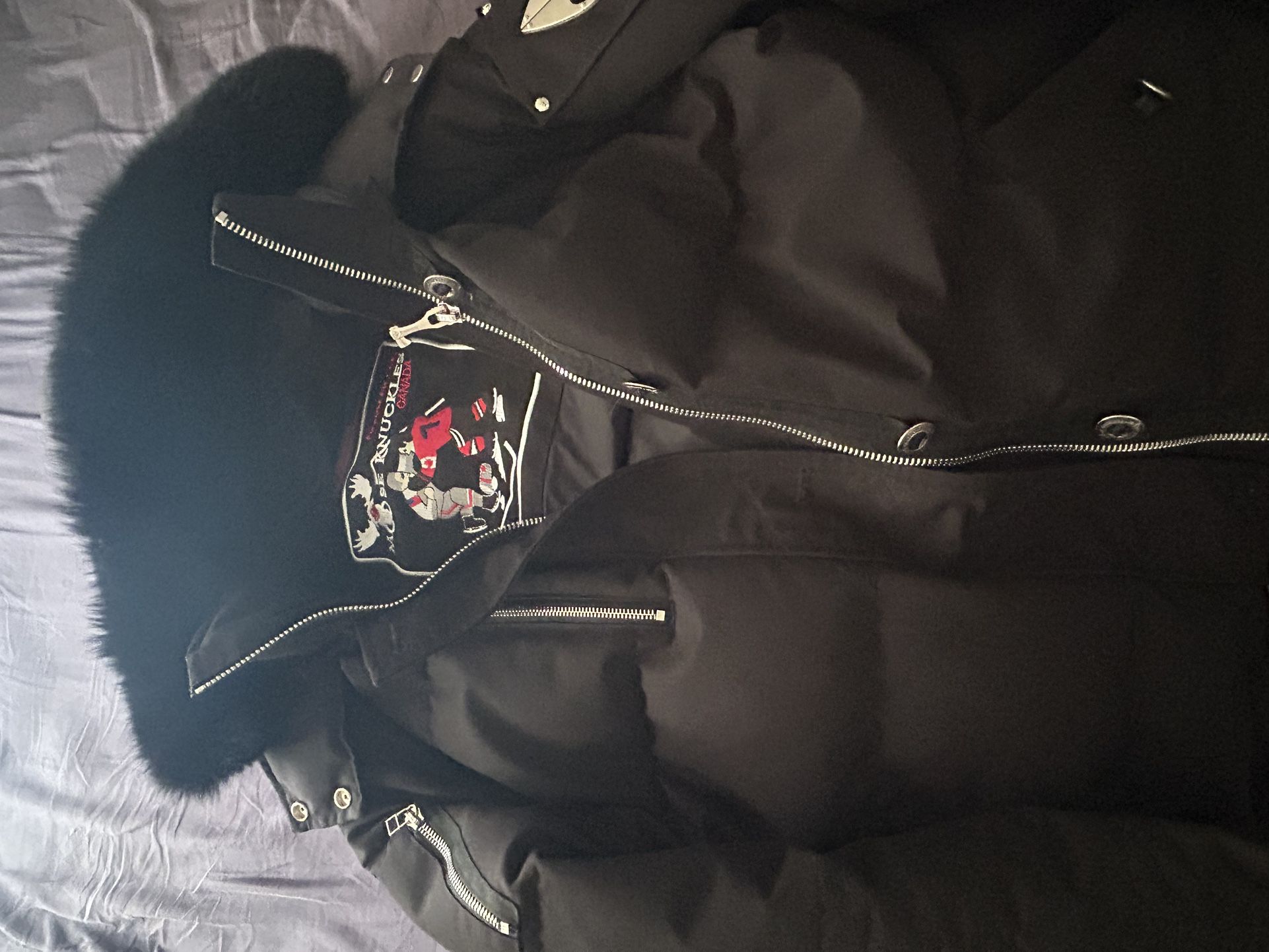 MOOSE KNUCKLE SHEARLING BALLISTIC BOMBER JACKET